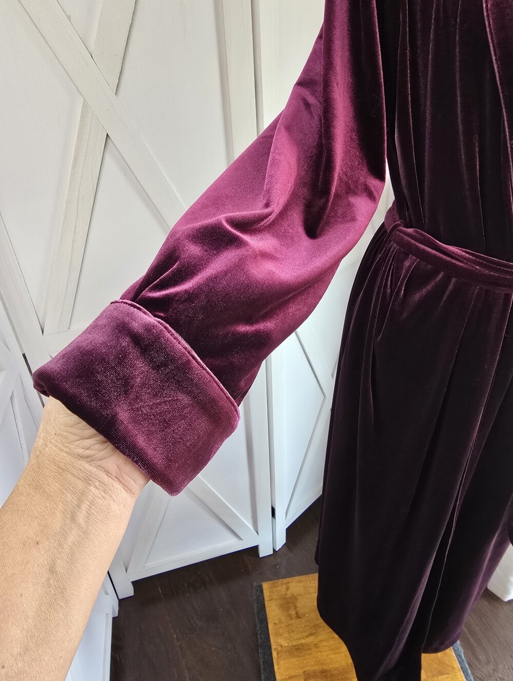 Lauren Ralph Lauren Long Sleeve Shawl Collar Luxury Robe/Loungewear - Picture 8 of 16